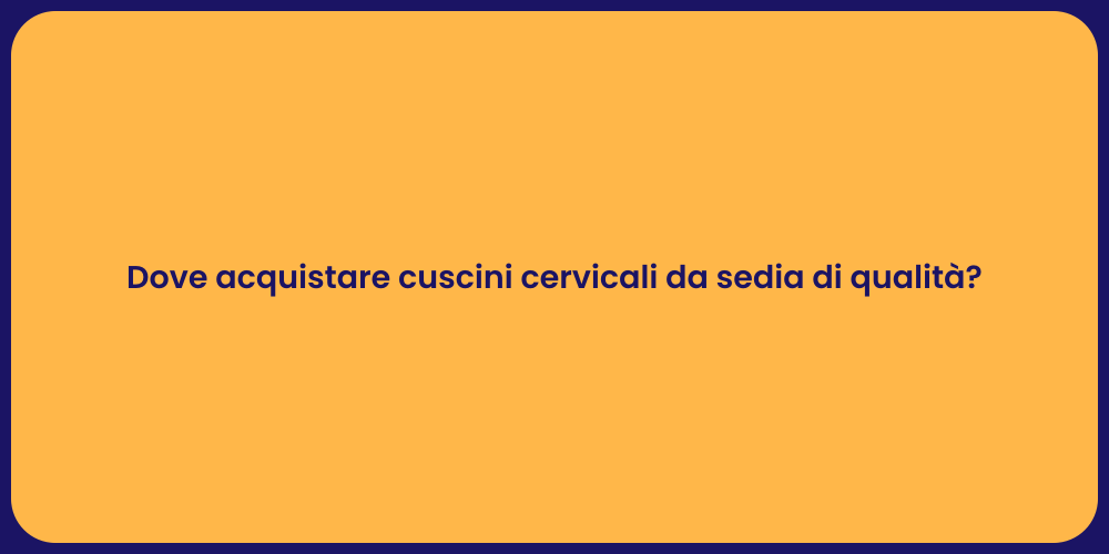 Guida all'Acquisto di Cuscini Cervicali
