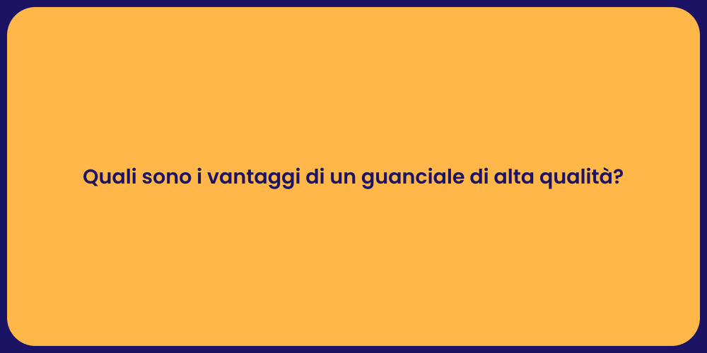 Quali sono i vantaggi di un guanciale di alta qualità?