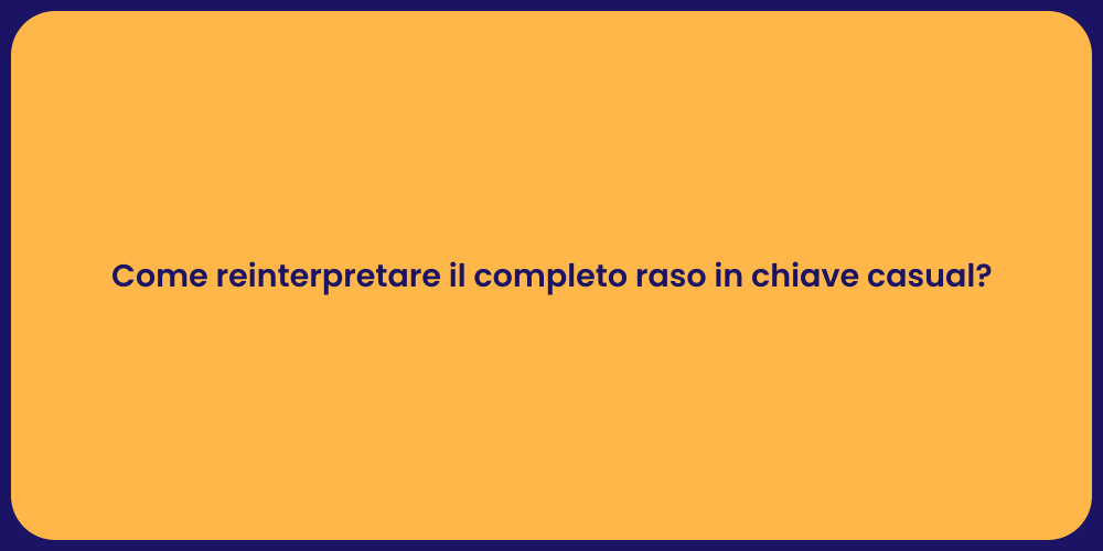 Come reinterpretare il completo raso in chiave casual?