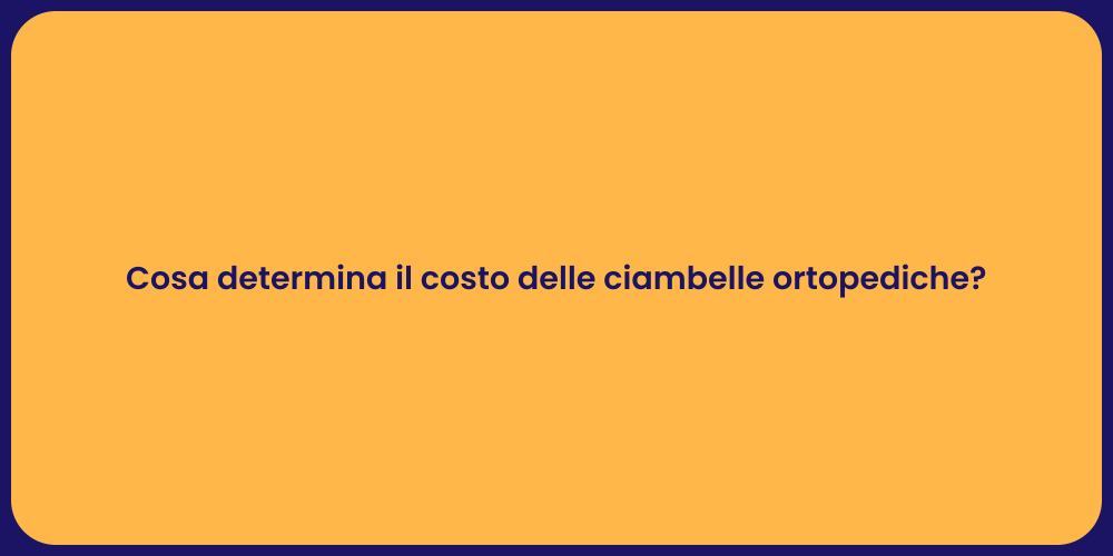 Cosa determina il costo delle ciambelle ortopediche?