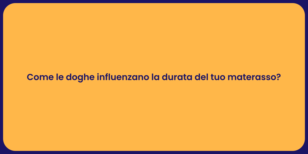 Come le doghe influenzano la durata del tuo materasso?