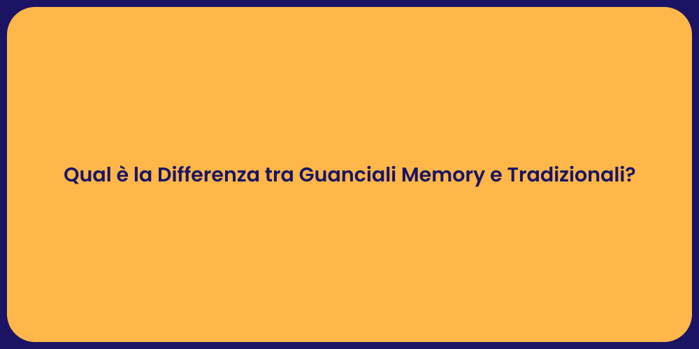 Qual è la Differenza tra Guanciali Memory e Tradizionali?