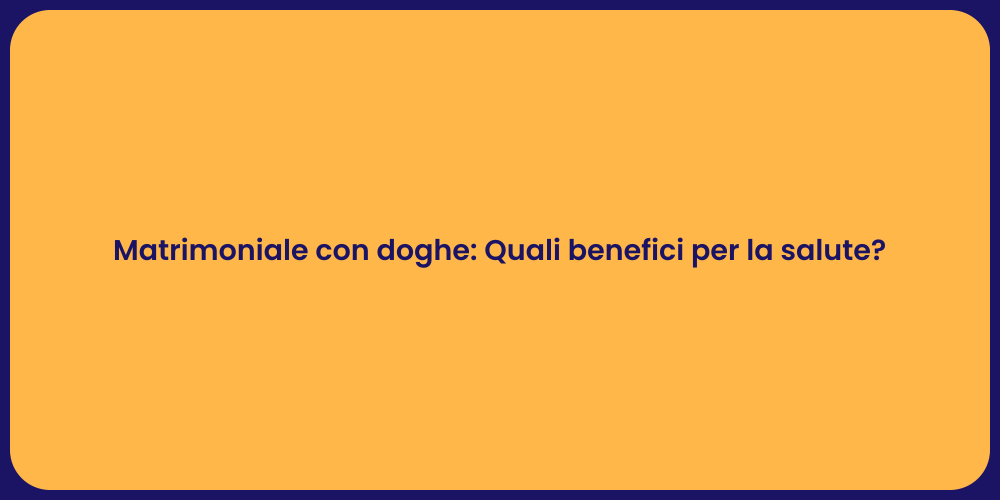 Matrimoniale con doghe: Quali benefici per la salute?