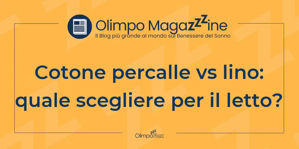Cotone percalle vs lino: quale scegliere per il letto?