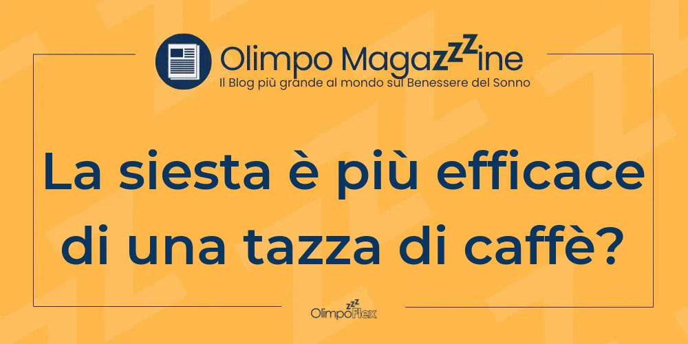 La siesta è più efficace di una tazza di caffè?