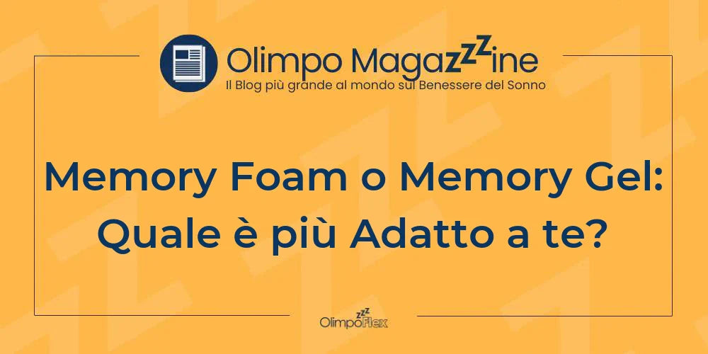 Memory Foam o Memory Gel: Quale è più Adatto a te?