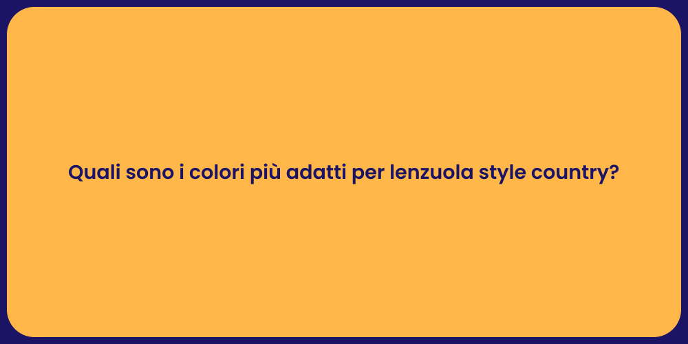 Lenzuola: Scegli i Colori Perfetti
