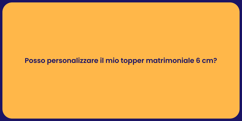 Posso personalizzare il mio topper matrimoniale 6 cm?