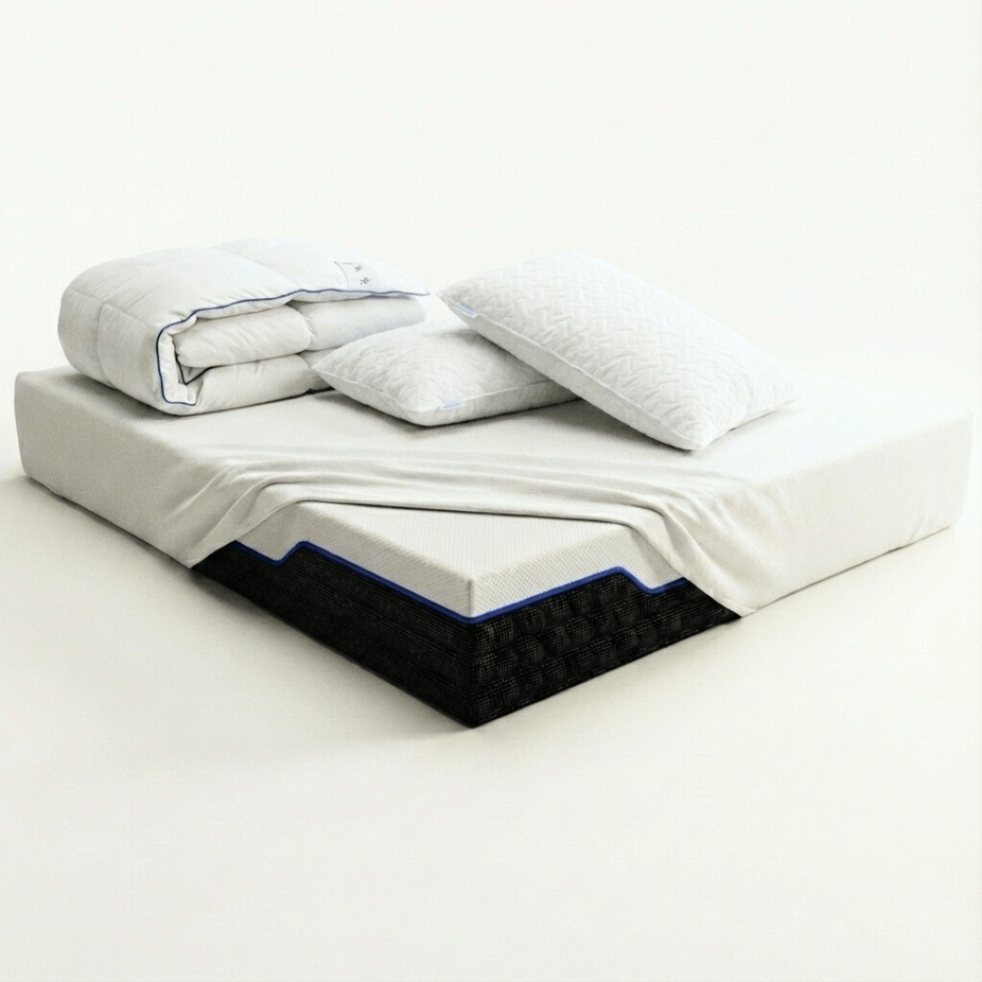 Kit Comfort – Materasso Hybrid + 2 Cuscini + Coprimaterasso + Piumino Inclusi