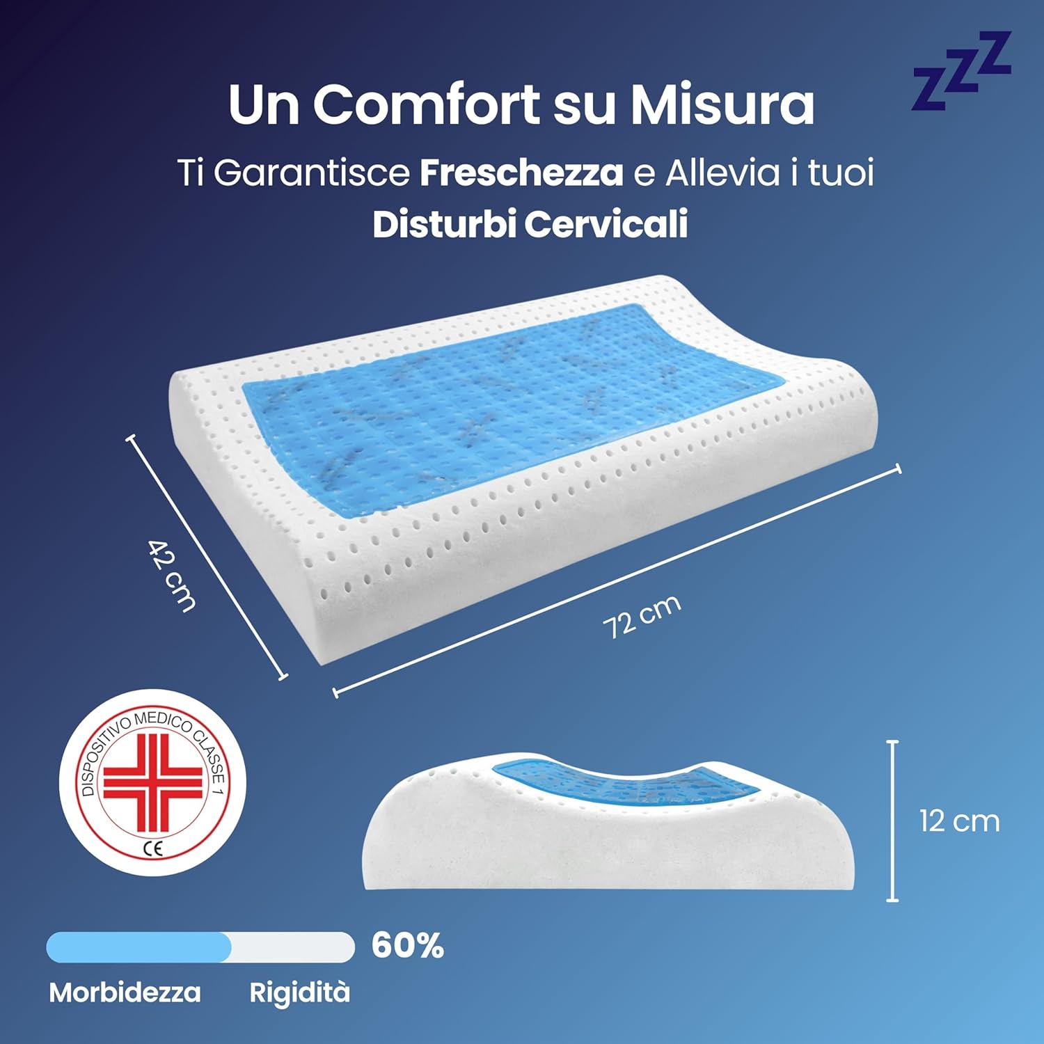 Coppia | Cuscino - Gel- Cervicale - Stop al Sudore - Termoregolatore - Kratos
