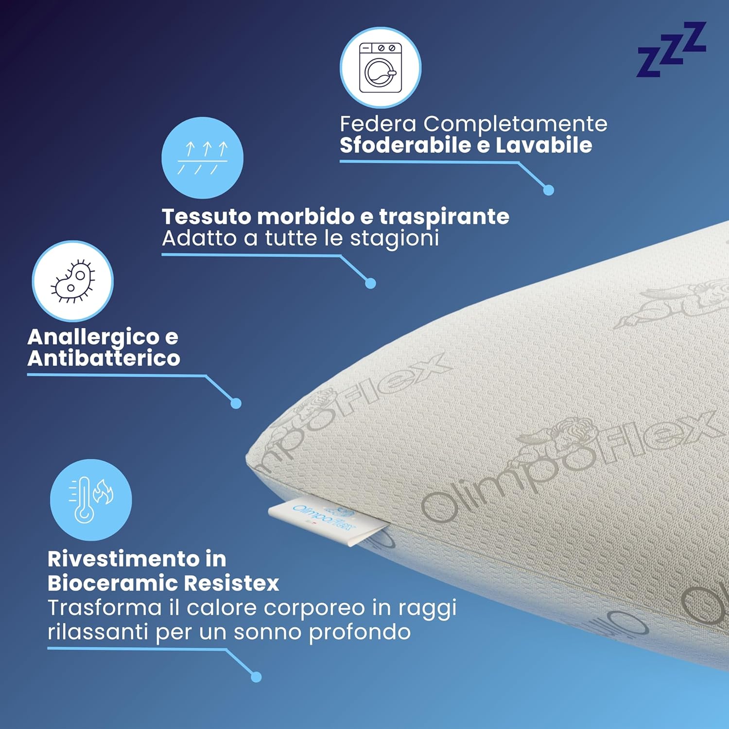 Coppia | Cuscino - AntiRussamento - Russare non è più un problema - Zeus