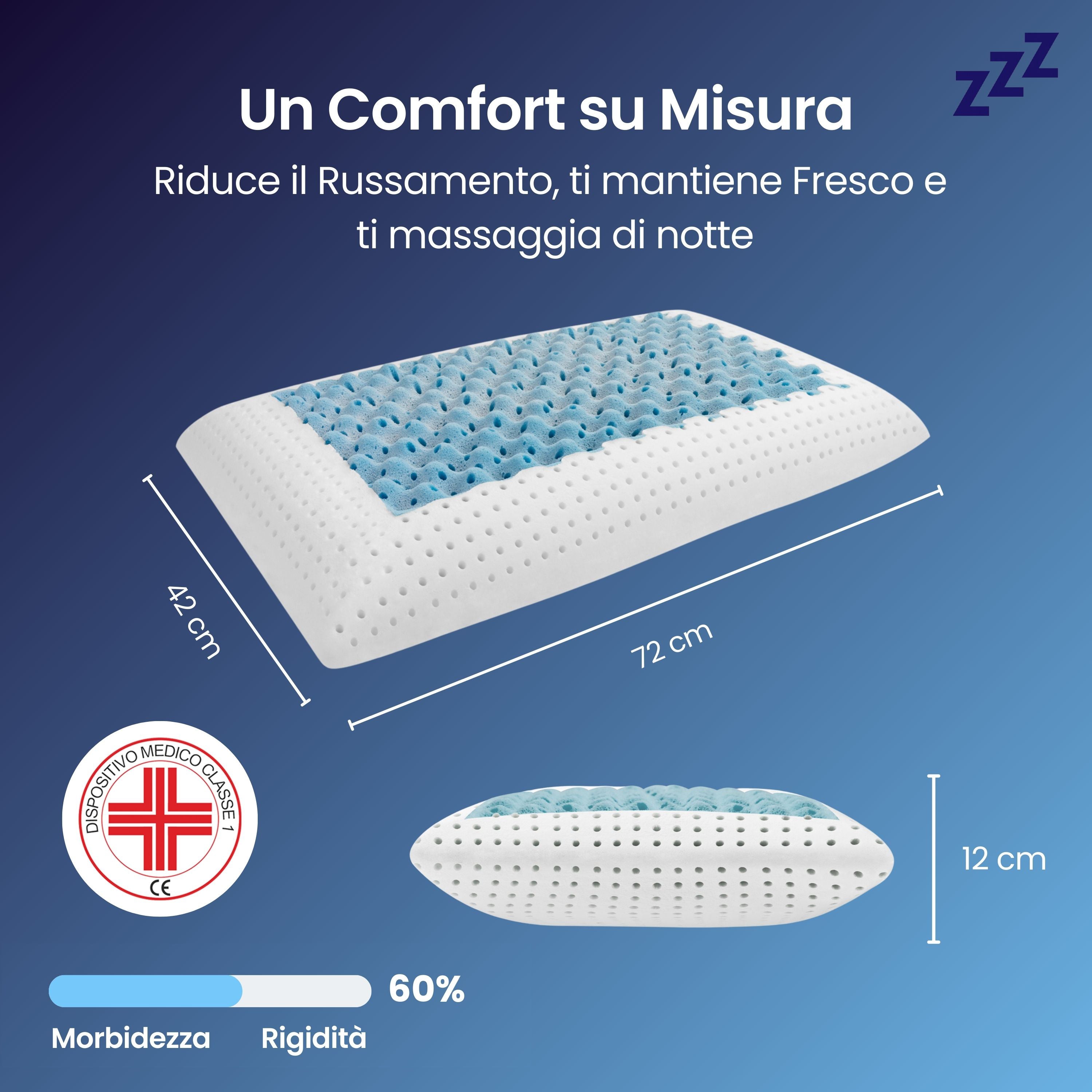 Cuscino - AntiRussamento - Russare non è più un problema - Zeus