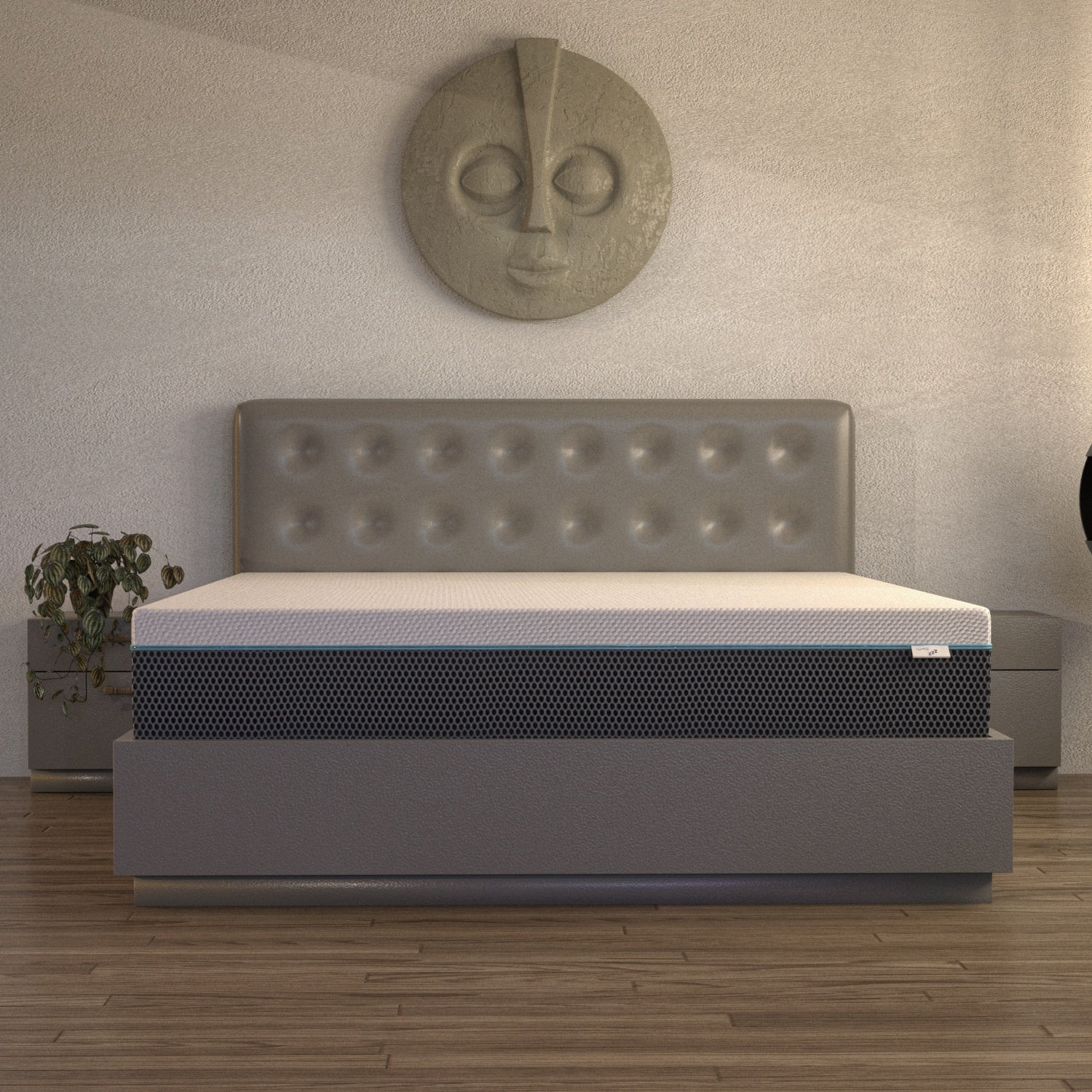 Materasso Memory Foam a due Strati con effetto massaggio Visir