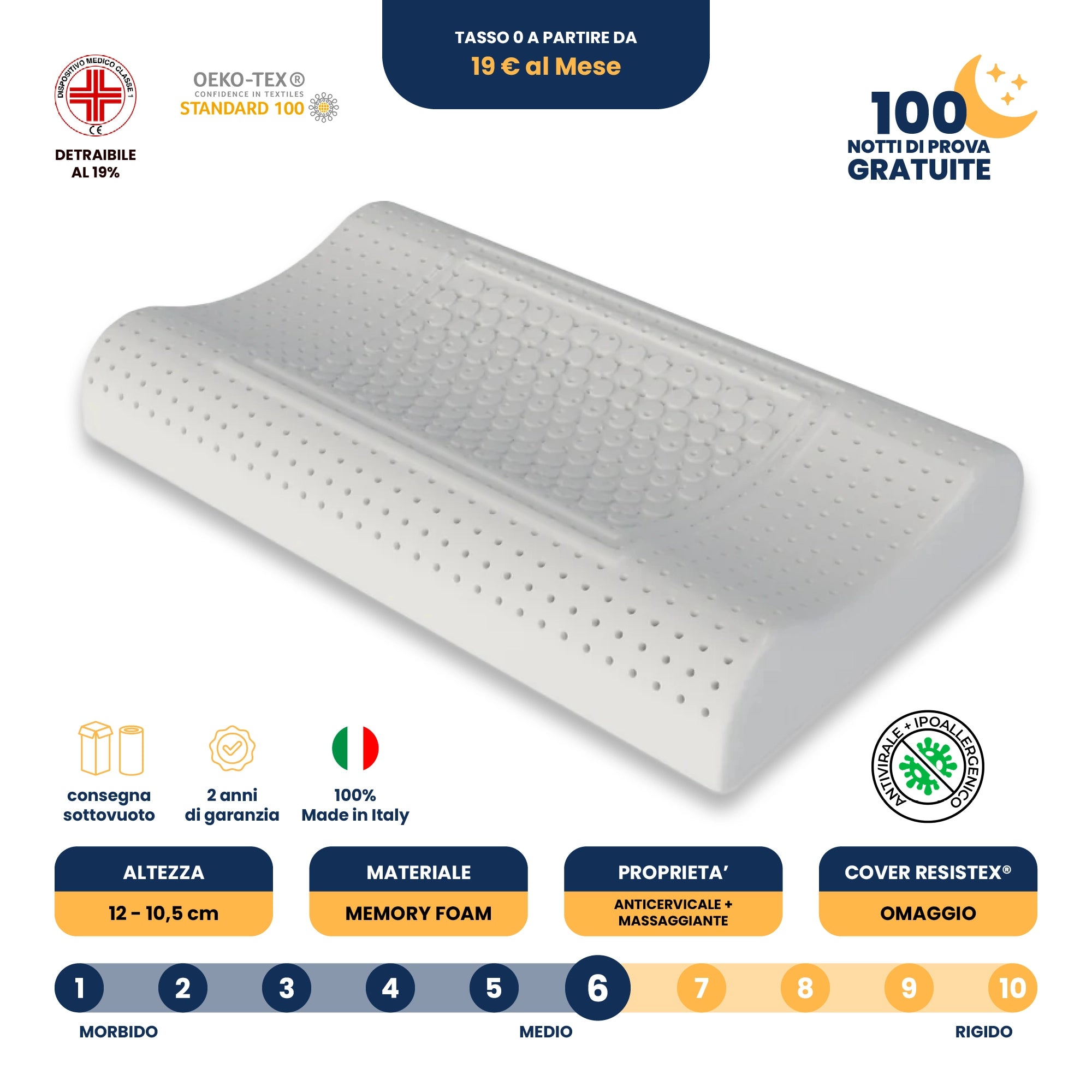 Cuscino - Massaggiante - Cervicale - Stop al Dolore - Era