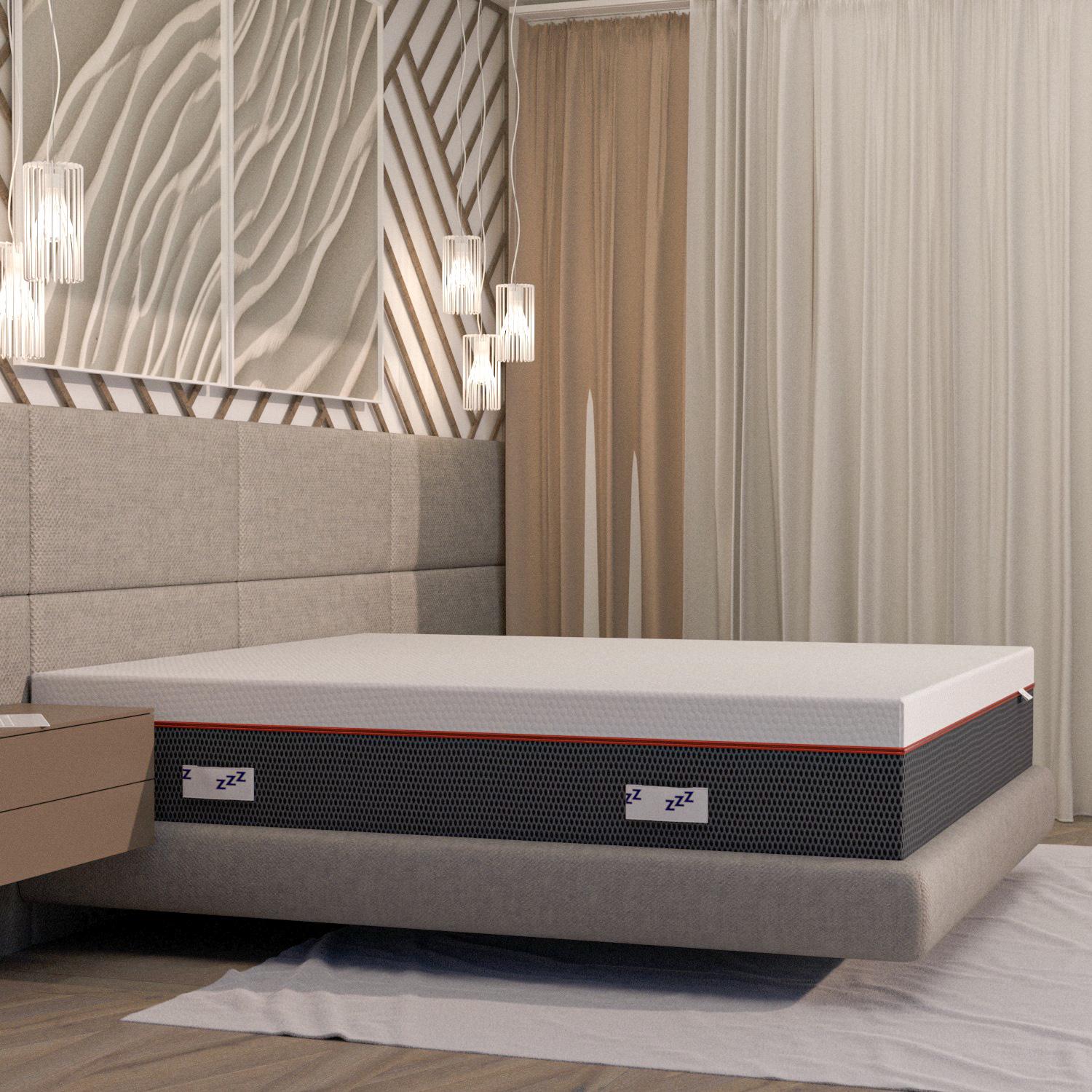 Materasso Memory Foam triplo strato stretch Maragià