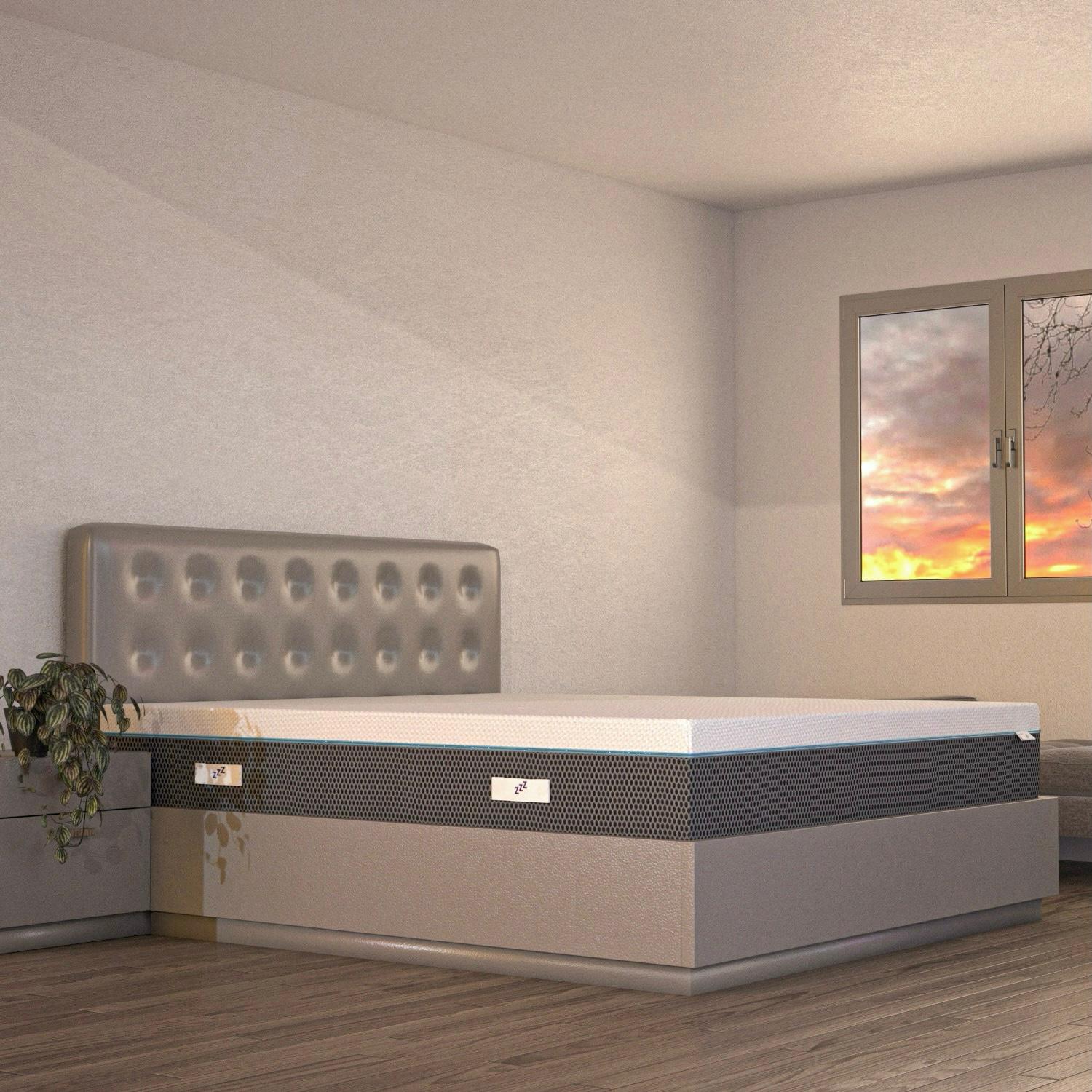 Materasso Memory Foam a due Strati con effetto massaggio Visir