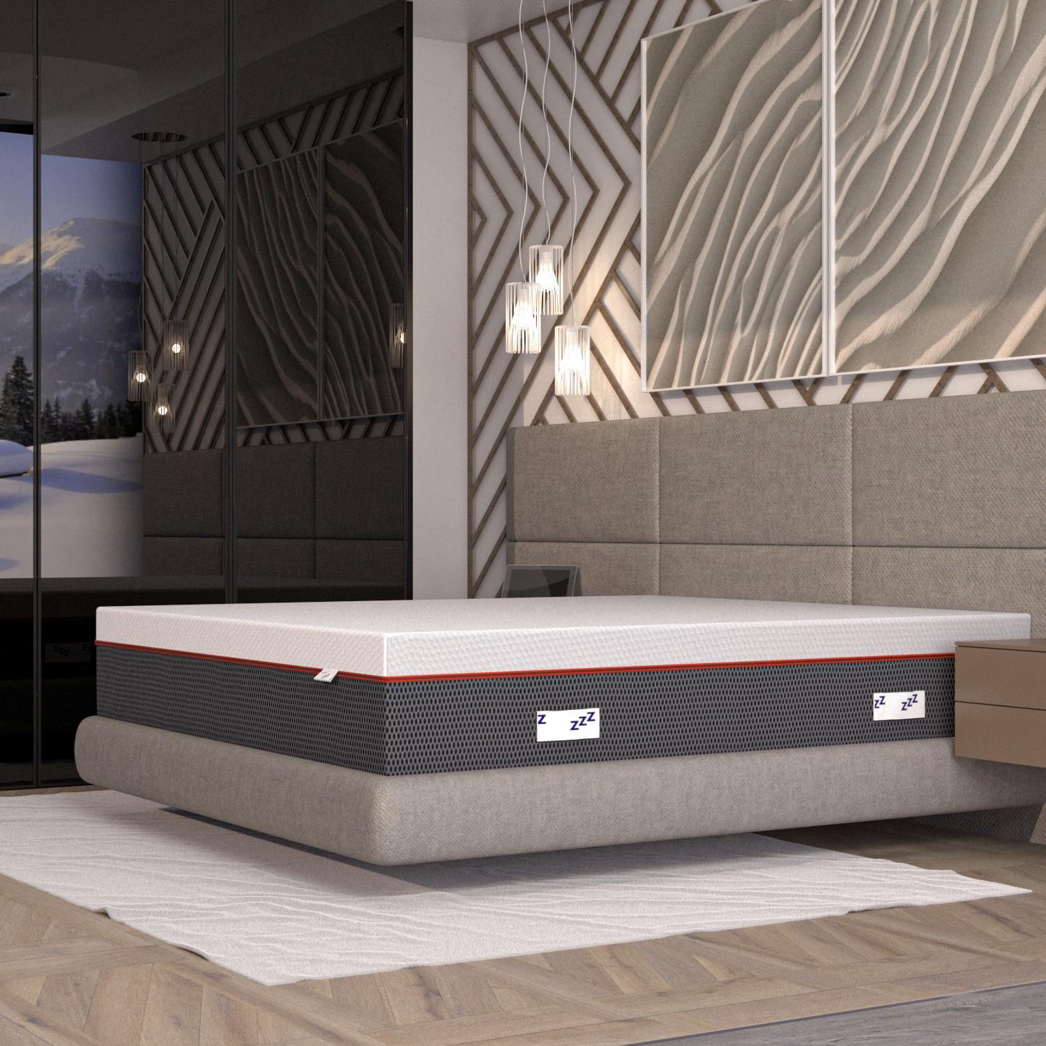 Materasso Memory Foam triplo strato stretch Maragià