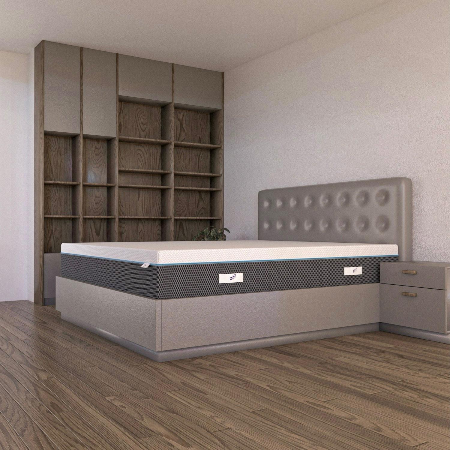 Materasso Memory Foam a due Strati con effetto massaggio Visir