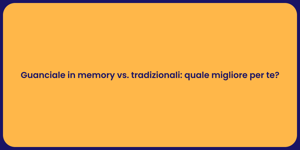 Guanciale in memory vs. tradizionali: quale migliore per te?