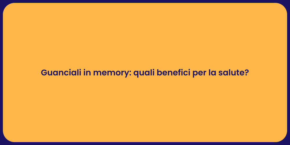 Guanciali in memory: quali benefici per la salute?