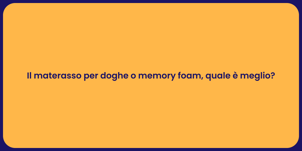 Il materasso per doghe o memory foam, quale è meglio?