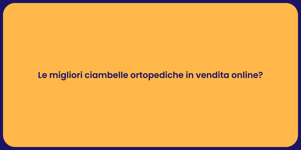 Le migliori ciambelle ortopediche in vendita online?