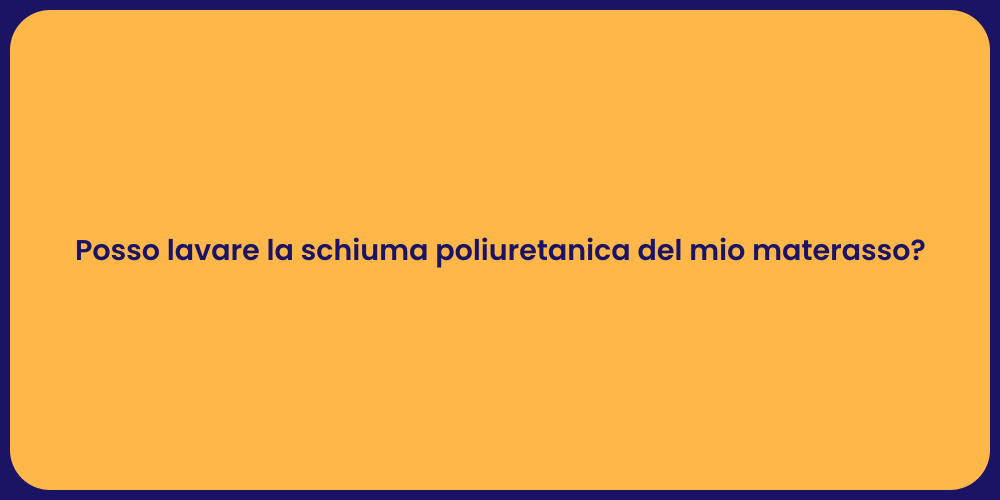 Guida al lavaggio della schiuma poliuretanica