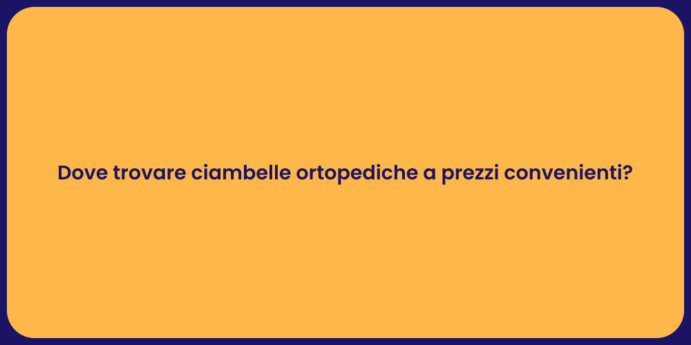 Dove trovare ciambelle ortopediche a prezzi convenienti?