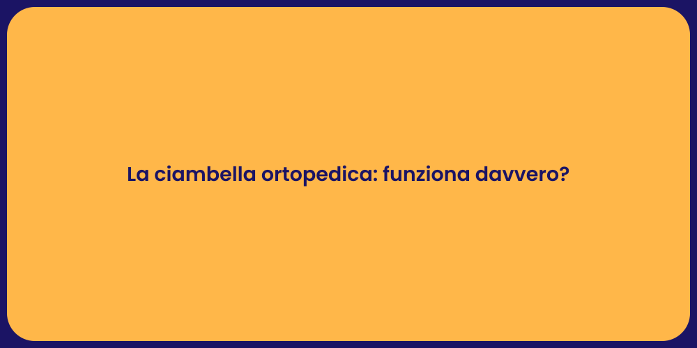 La ciambella ortopedica: funziona davvero?