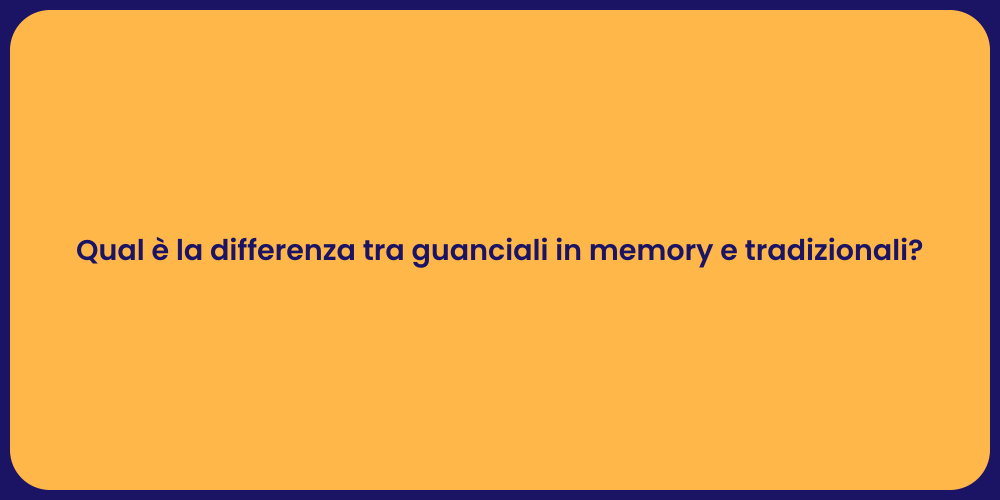 Qual è la differenza tra guanciali in memory e tradizionali?
