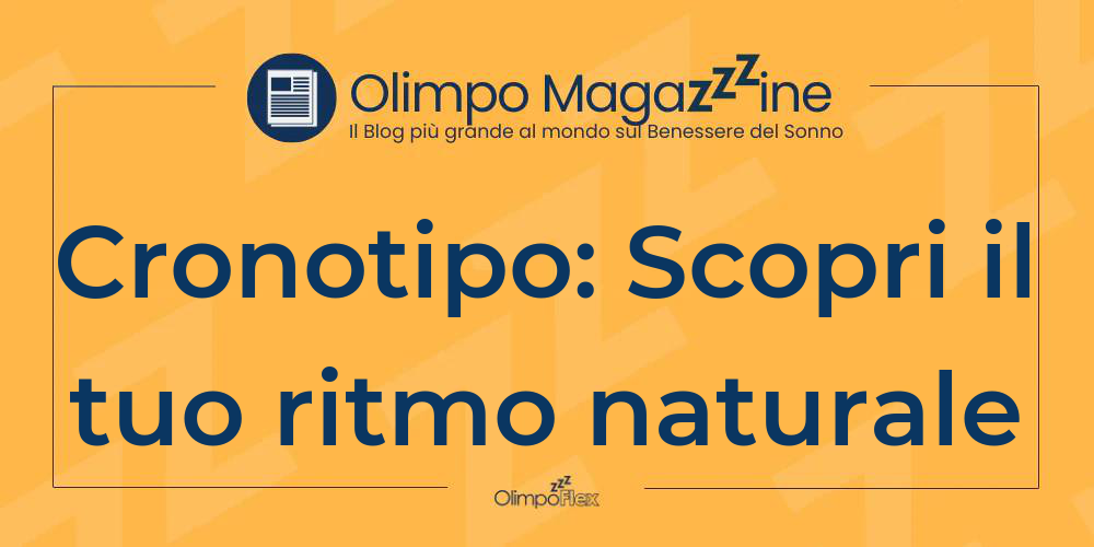 Cronotipo: Scopri il tuo ritmo naturale