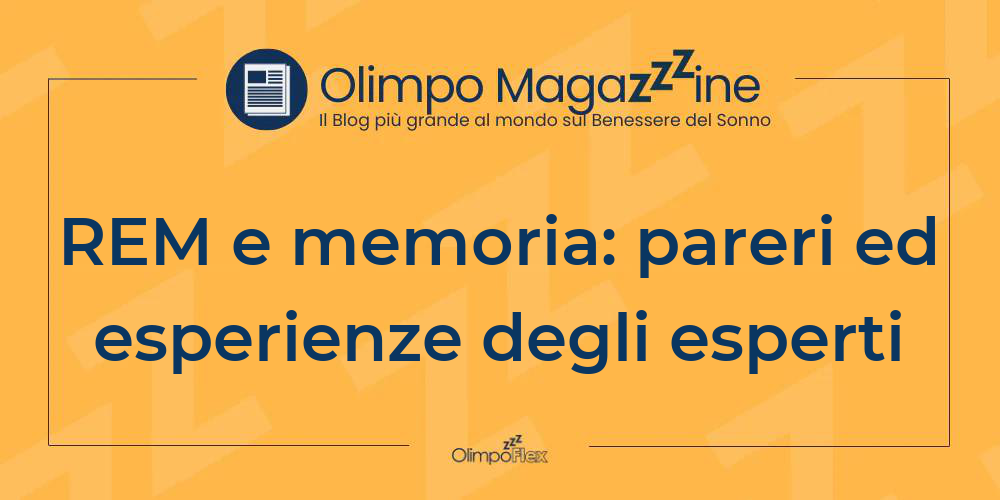 REM e memoria: pareri ed esperienze degli esperti