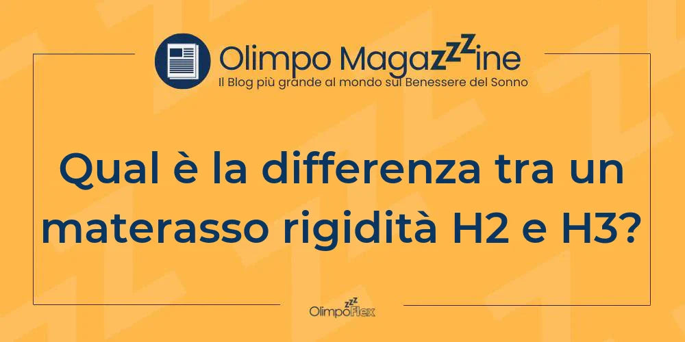 Qual è la differenza tra un materasso rigidità H2 e H3?