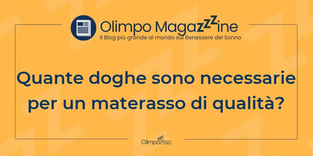 Quante doghe sono necessarie per un materasso di qualità?
