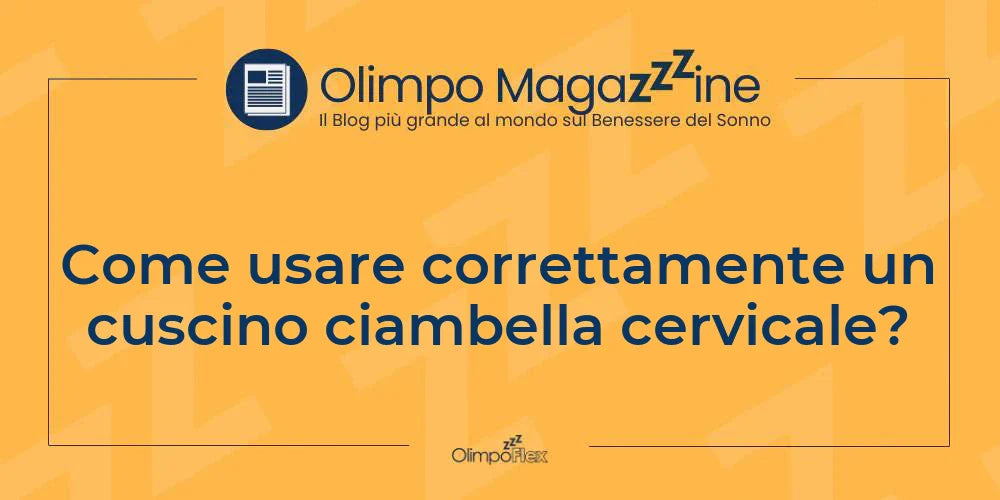 Come usare correttamente un cuscino ciambella cervicale?