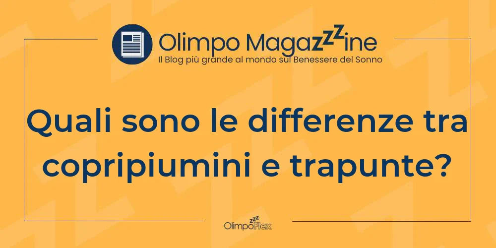 Quali sono le differenze tra copripiumini e trapunte?