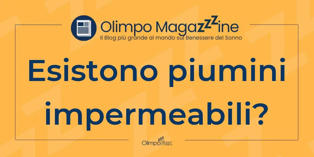 Esistono piumini impermeabili?