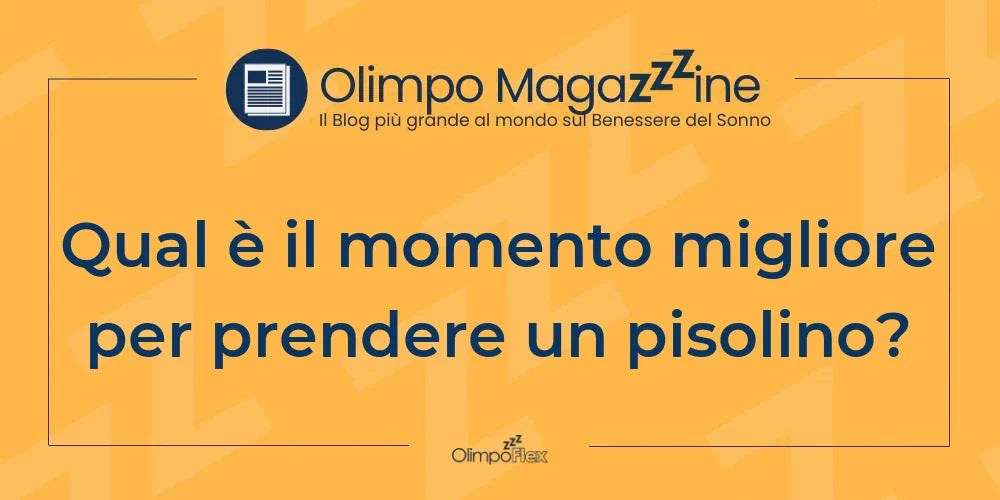 Qual è il momento migliore per prendere un pisolino?