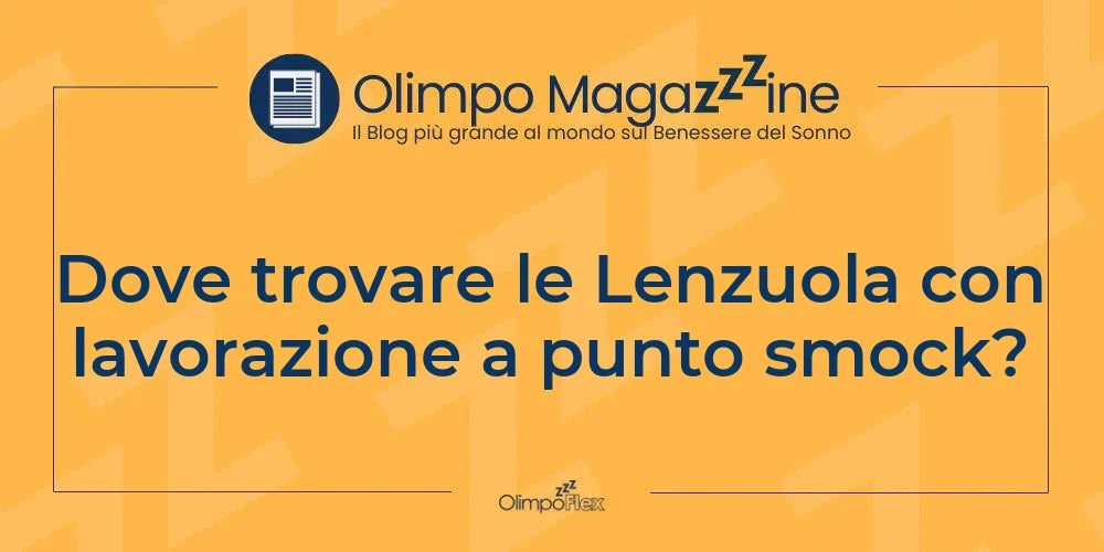 Dove trovare le Lenzuola con lavorazione a punto smock?