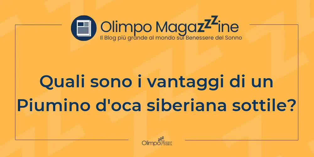 Quali sono i vantaggi di un Piumino d'oca siberiana sottile?