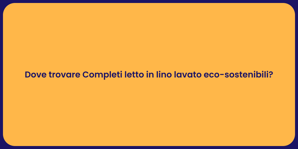 Completi letto in lino: eleganza e eco