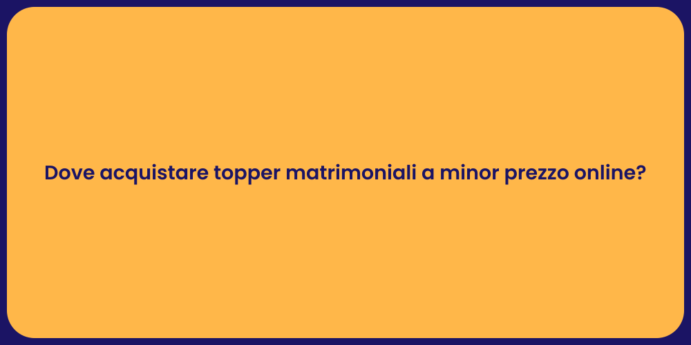 Dove acquistare topper matrimoniali a minor prezzo online?