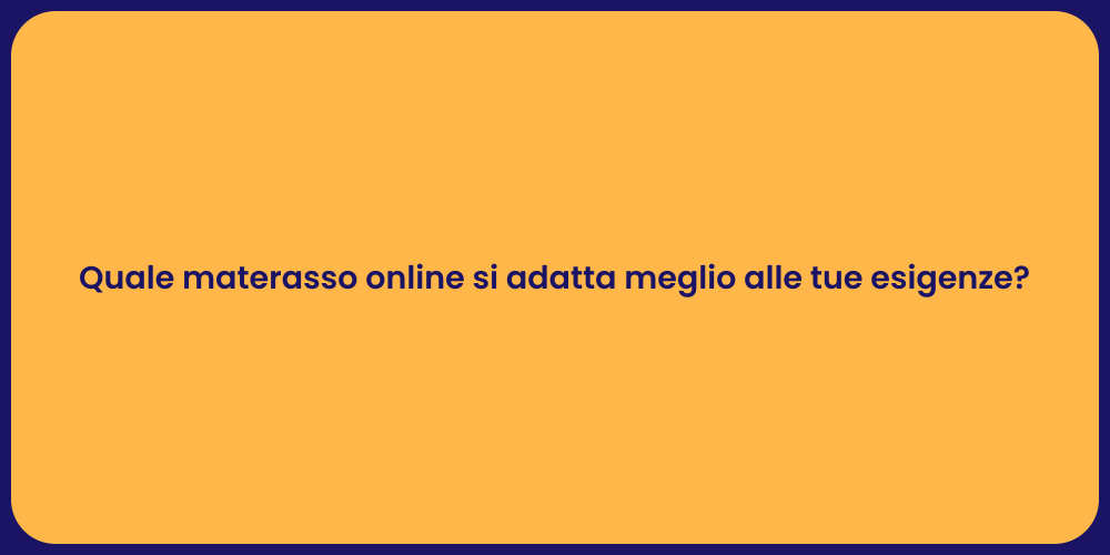 Guida ai migliori materassi online