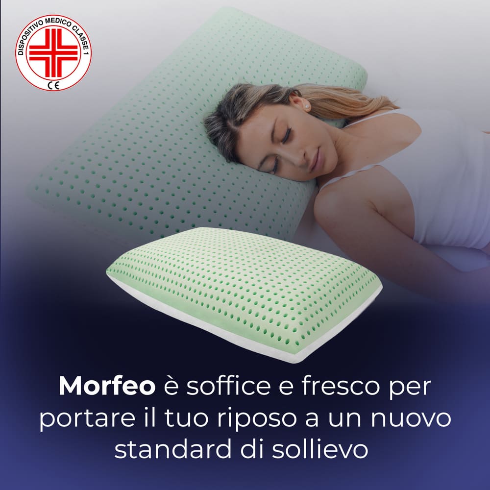 Cuscino Anti-Insonnia Aromaterapico con Aloe Rinfrescante - Morfeo