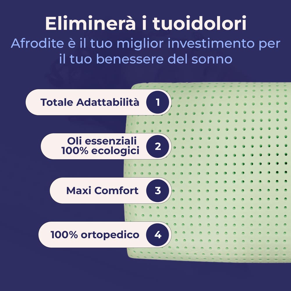 Cuscino - AntiReflusso Bio - Compatto - Afrodite